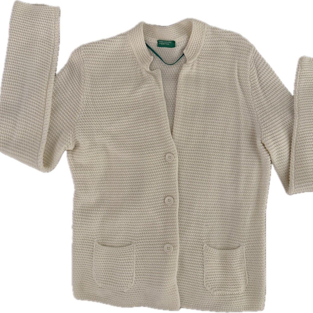 United Colors Of Benetton Cream Cardigan